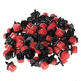 Penta Angel 50/100/200 Pcs Adjustable Irrigation Sprinklers Watering Drippers Sprinklers Emitter Drip System On 1/4" Barb (50)