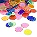 250 3/4-inch Bingo Chips | Translucent, Mixed Color Marker Supplies | Educational Counting, Science, & STEM Resource