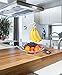 Fruit Basket with Banana Holder, Luxe Premium's Fruit Basket with Banana Hanger, Elegant and Decorative Chrome Fruit Bowl with Banana Hook, Amazing Design, Fashionable and Stylish Look