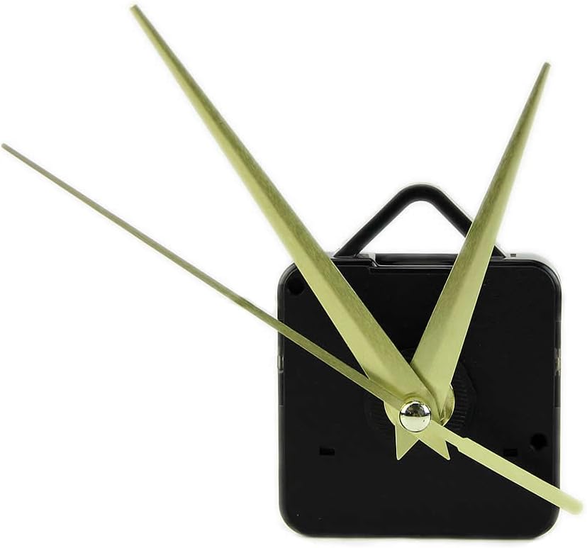 Yunso Quartz Wall Clock Movement Mechanism 3 Gold Hands DIY Repair Parts Kit