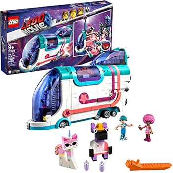 LEGO THE LEGO MOVIE 2 Pop Up Party Bus 70828 Building Kit, Build Your Own Toy Party Bus for 9+ Year Old Girls and Boys (1013 Pieces)