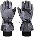 Simplicity Men's Thinsulate Insulation Winter Waterproof Ski Gloves,Black,L