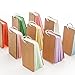 BinaryABC Study Cards, Mini Blank Flash Cards,Multicolor Card Kraft Paper with Metal Binder Ring,250 Pieces 5 Color (Random Color)