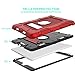 iPad Mini 5 Case, iPad Mini 4 Case, Hybrid Three Layer Armor Shockproof Rugged Drop Protection Cover Case Built with Kickstand for iPad Mini 4/5 7.9 Inch (Red+Black)