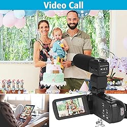 Video Camera Camcorder 4K 56MP Vlogging Camera with
