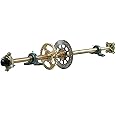 MuChaIOAK 44" Rear Live Axle Complete Kit, Complete Go Kart Rear Rebuild Kit, with Sprocket + Pillow Block+ Brake Disc + 4 Bolt Hub for Go Kart Golf Cart ATV Buggy Quad