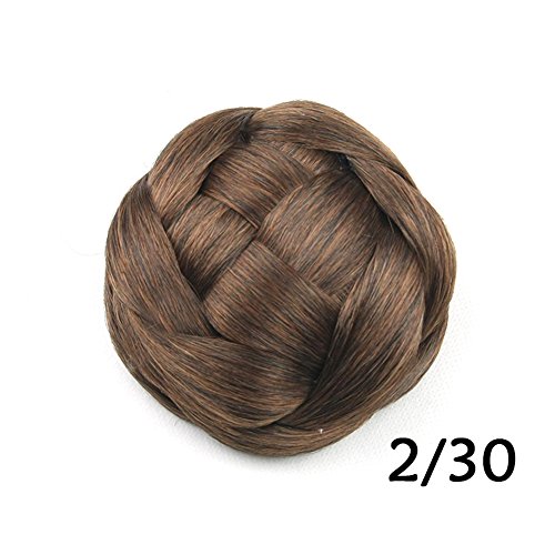 Hair Chignon Synthetic Donut Roller Hairpieces Clip In Fake Hair