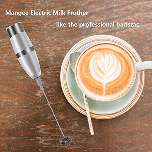 image for Milk Frother Handheld Battery Operated Electric Foam Maker For Coffee,