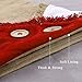 Ivenf Christmas Stockings, 3 Pcs 18 inches Burlap Large Original Handcraft with Tassel Stockings, for Family Holiday Xmas Party Decorations