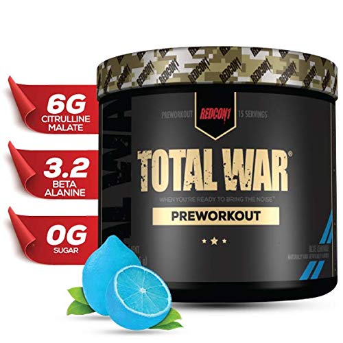 Redcon1 Total War Preworkout All New 15 Servings Boost Energy Increased Lasting Endurance Citrulline Malate Beta Alanine Keto Friendly Blue Lemonade Buy Online In India At Desertcart 188074565