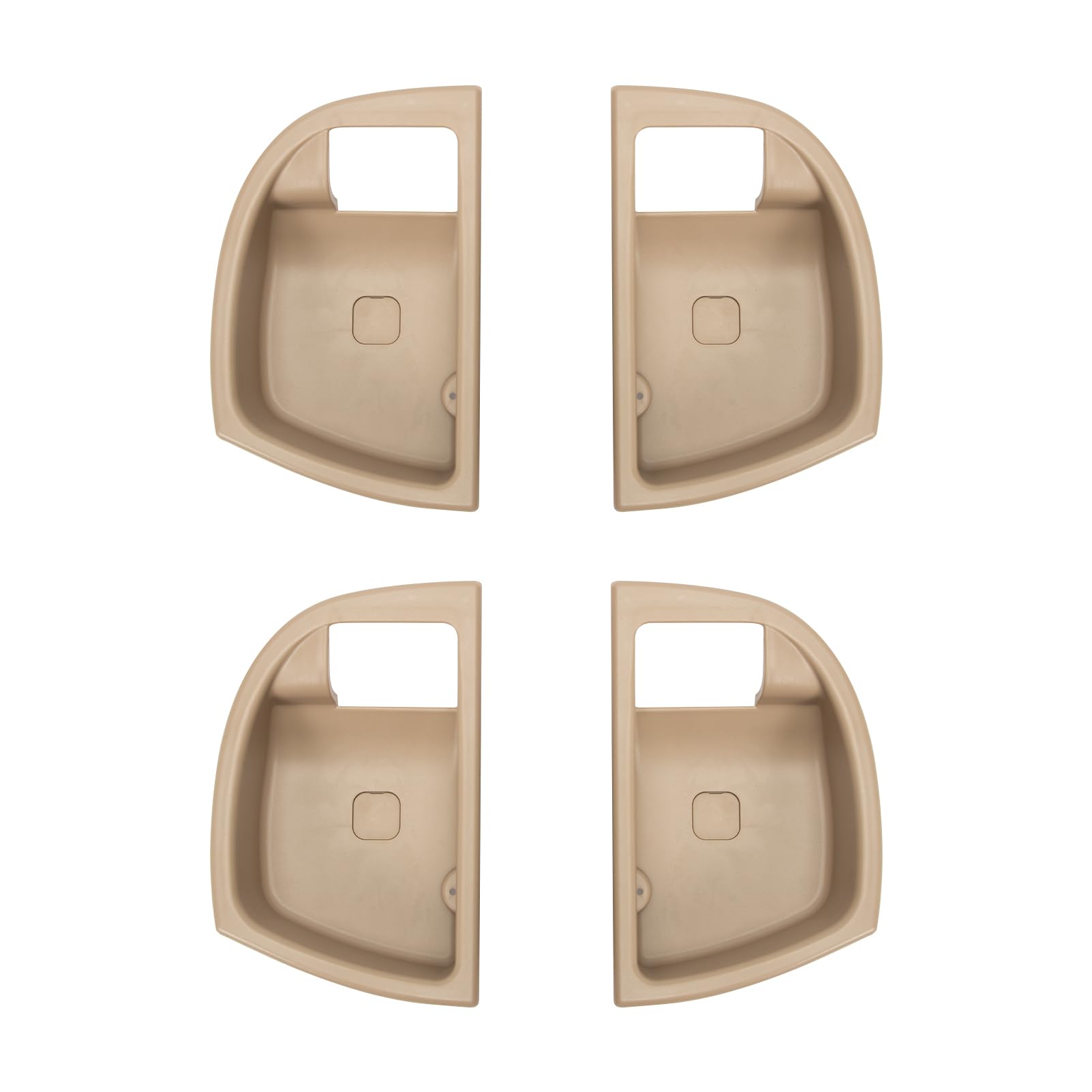 Photo 1 of KASturrboo 4PCS Inside Interior Door Handle Trim Cover Panel Beige Fit for Hyundai Santa Fe 2007-2012 Front Rear Driver Passenger Side
