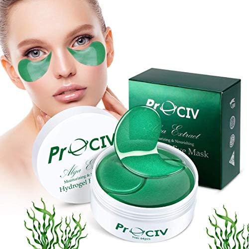 Collagen Under Eye Patches 64PCS ProCIV Eye Gel Pads Eye Mask for