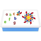 Light Table for Kids, Sand Painting Light Box with 3 Color Temperatures & 10 Brightness Levels, 15.6" Light Up Sensory Table 