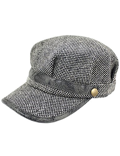 Dahlia Women's Wool Blend newsboy Cap Hat - Gray