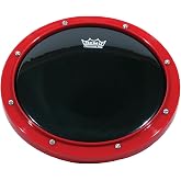 Remo RT-0010-58 10" Red Tunable Practice Pad with Ambassador Ebony Drumhead