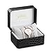 MAMONA Women's Watch Quartz Gift Set Crystal Accented Ceramic and Stainless Steel L3877GT Watches Set (Rose Gold)