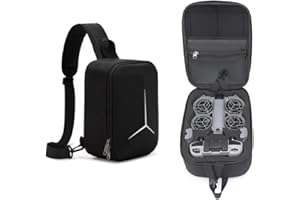 Storage Backpack for DJI NEO 2, Portable Carrying Case Chest Bag Waterproof EVA Hard Protective Cover Travel Organizer Compat