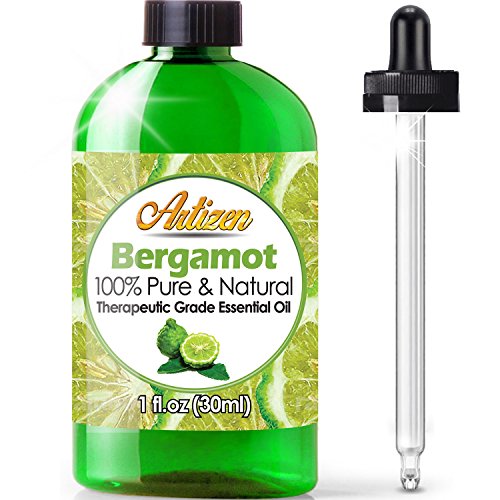 Artizen Bergamot Essential Oil (100% PURE & NATURAL - UNDILUTED) Therapeutic Grade - Huge 1oz Bottle - Perfect for Aromatherapy, Relaxation, Skin Therapy & More!