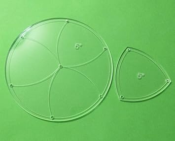 Amazon Com Acrylic Circle Quilting Template Set 5 With 1