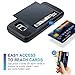 Galaxy S7 Edge Case, Vofolen Slidable Card Holder Galaxy S7 Edge Wallet Case Hybrid Protective Shell Shockproof Rubber Bumper Armor Scratch-proof ID Card Slot Case Cover for Galaxy S7 Edge - Navy Blue