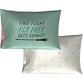 Wicked Elphaba and Glinda 2 Pack Beauty Silky Satin Standard Pillowcase Cover 20x30 for Hair and Skin, (Officially Licensed Product)