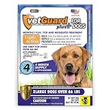 VetGuard Plus For Dogs XLarge over 66 LBS 4 Month Supply