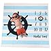 Baby Monthly Milestone Photo Blanket | Month Baby Blanket for Pictures- Nautical