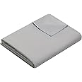 Weighted Idea Cooling Weighted Blanket Cover 60"x80" Queen Size (Comfortable and Breathable Fabric, Light Grey)