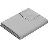 Weighted Idea Cooling Removable Duvet Cover for Weighted Inner Blanket (48''x72'') for Weighted Blanket - Light Grey - Duvet Cover