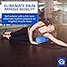 Rolling With It Foam Roller with High Density for Physical Therapy, Muscle Roller for Exercise and Muscle Recovery, Eco-Friendly Back Roller, Firm and Smooth Surface Massage Roller, Select Your Size