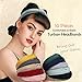 Kisslife 10 Pack Wide Headbands Knot Turban Headband Hair Band Elastic Plain Fashion Hair Accessories for Women and Girls, Children 10 Colors