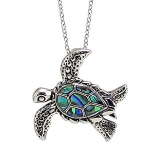 Storrs Wild Pearle Handmade Abalone Pendant Silver Plated ...