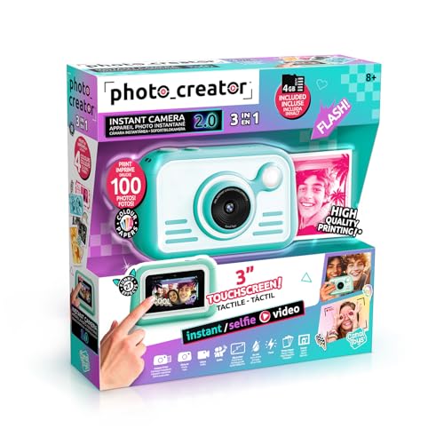 Canal Toys - Photo Creator - Sofortbildkamera in Blau für Kinder ab 8 Jahren - Geschenkidee, um Erinnerungen mit Freunden zu schaffen - Viel Spaß mit