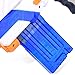 Bullet Clips, Yamix 4 Pack 12-Darts Quick Reload Clips Magazine Clips for nerf n strike elite blaster - Transparent Blue