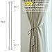 Cyrico Magnetic Curtain Tiebacks, Decorative Curtain Holdbacks Rope Holdbacks Convenient Drape Tie Backs for Thick Sheer Curtains Light Weight Drapes Outdoor and Indoor Curtains, Grey (4 Pack)