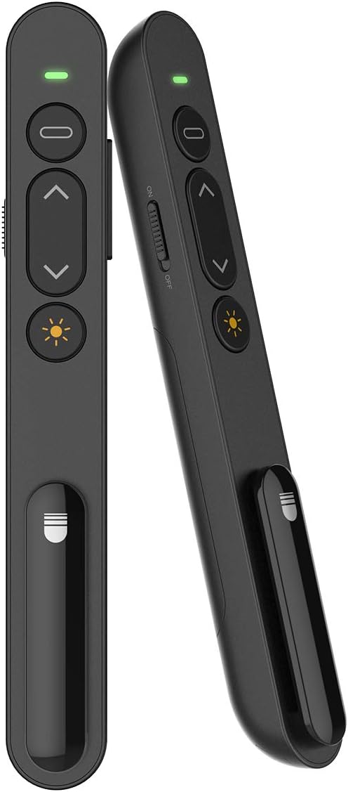 VuHom Presentation Pointer,Wireless Presenter, PPT Controlor PowerPoint Presenter Remote Control Click Pointer Pen Training Presentation Lecture 2.4GHz Clicker Flip Pen