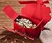 Doris Home 100 Pack Red Laser Cut Wedding Party Favor, Wedding Gift Bags Chocolate Candy and Gift Boxes with Ribbons for Baby Shower, Bridal Shower, Christmas,Company Party,Birthday, Festival Favors