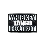 Whiskey Tango Foxtrot Patch Tactical Combat Bagde Military Hook Morale Patch Tactical Military Morale Patch Set Hook/Loop Backing