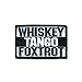 Whiskey Tango Foxtrot Patch Tactical Combat Bagde Military Hook Morale Patch Tactical Military Morale Patch Set Hook/Loop Backing