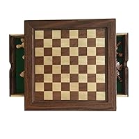 Milo6 New! Complete All You Need Chess Set, Magnetized Wood Chess Set, Wood Chessmen, Includes Basic Chess Rules