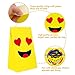 Emoji Paper Bags Gift Bags with Thank-You Stickers for Kids Birthday Party Supplies Pack of 24(Bags)