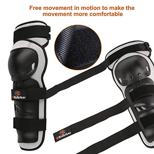 image for RIDBIKER 1 Pair of Motorcycle Knee Protector,Movable Knee Shin Guard P
