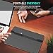 MoKo Pencil Case Holder Compatible with Apple Pencil 2, PU Leather Elastic Pocket Sleeve Detachable Cover Fit iPad Mini 6 2021/ iPad Air 4th Gen 2020, iPad Pro 11/ Pro 12.9 2021/2020,Space Gray