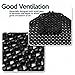 Zone Tech Black Wood Beaded Seat Cushion - Premium Quality Massaging Double Strung for Stress-Free Driving All Day,Universal Fit for Vehicles and Office Chairs (2 Pack)