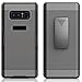 Zuzo Premium Note 8 Holster Case With Rubberized Ribbed Texture and Swivel Belt Clip Kickstand for Galaxy Note 8 (2017) (Black)