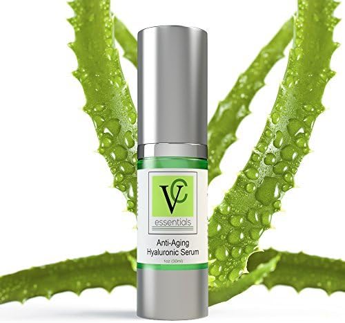 Luxury Anti-Aging Hyaluronic Acid Cream by VC Essentials | Slow the Effects of Aging With the Most Concentrated Hyaluronic Acid Cream on the Market – Advanced Vegan Formula Containing Beta Carotene, Aloe Vera, Cucumber Extract, Chamomile, and More – More Concentrated Than Any Existing Skin Cream - Alcohol, Parabens, and Sulfate Free – Herbal and Aloe Scented - Safe for All Skin Types – 100% Refundable, Open or Not – 30 ml