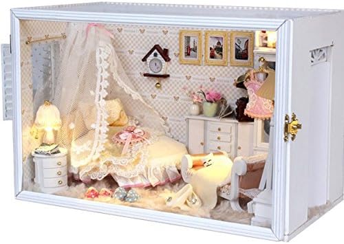 OK59 Welcome to the Dollhouse DIY Wooden Miniature With LED Furniture Perfect Wedding -- So chic dollhouse