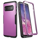 YOUMAKER Case for Galaxy S10, Metallic Purple Heavy Duty Protection Full Body Shockproof Slim Fit Without Built-in Screen Protector Case Cover for Samsung Galaxy S10 6.1 inch (2019) - Purple