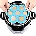 Instant Pot Accessories, Silicone Egg Bites Molds and Steamer Rack with Handles, 2 pcs/set for 6qt & 8qt Pressure Cooker