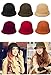 FUNOC Fashion New Women Vintage Wool Round Cloche Cap